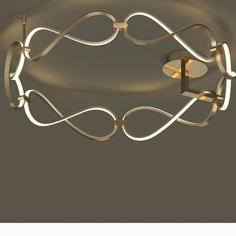 Postmodern Luxury Style Bedroom Lighting Simple Creative Lamp Warm Living Room Ceiling Light