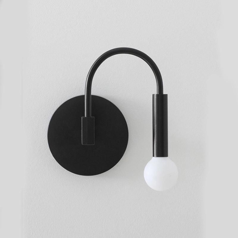 Black Wall Lamp Living Room Bedroom Bedside Hotel Aisle Wall Lamp