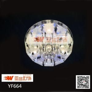 Home Crystal Glass Round Chandelier Price with LED (YF664)