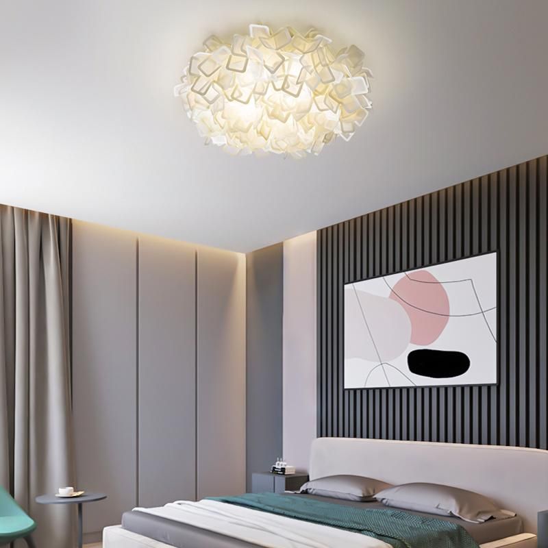 Personality Bedroom Lamp Sweet Romantic Petal Room Lamp Ceiling Light LED