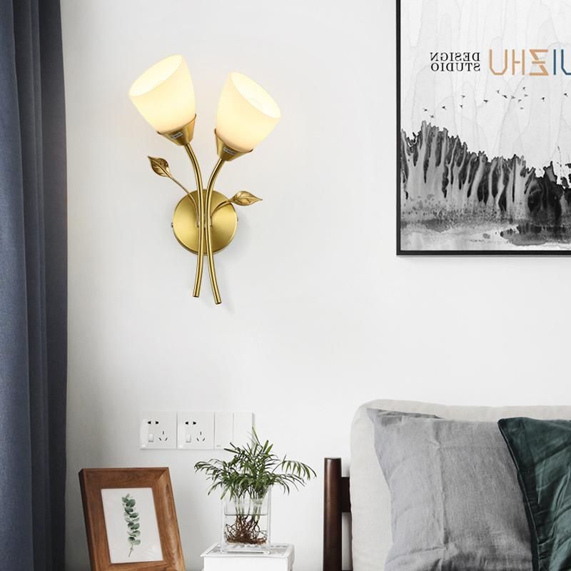 Bedroom Bedside Wall Lamp Contracted Postmodern Corridor Hallway Warm Wall Light
