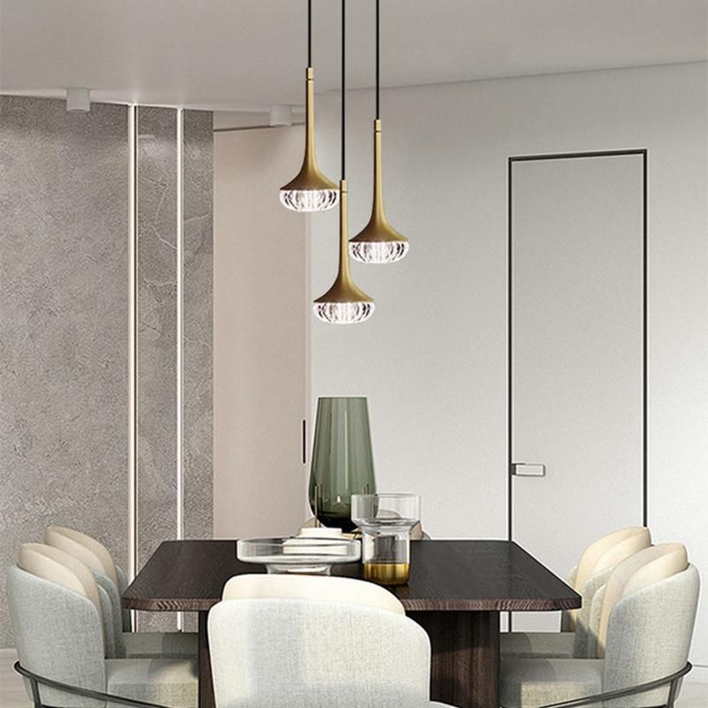 Brown Color Lampshade Simple Style Pendant Lamp Bedside Lamp Restaurant Lamp