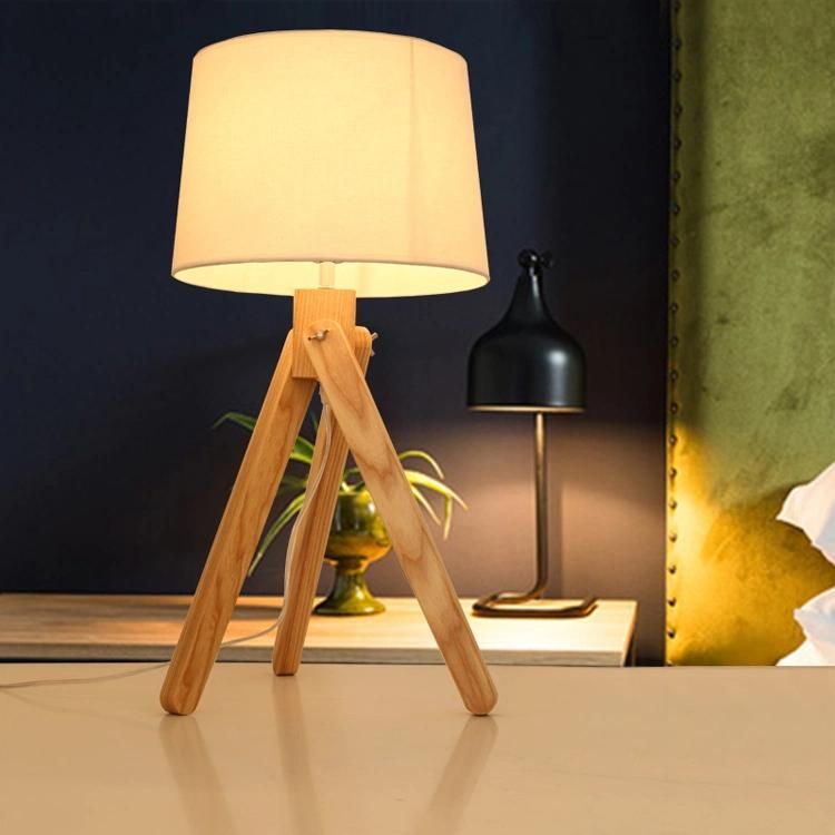 Wooden Tripod Design Floor Lamp Table Lamp Bedside Lamp