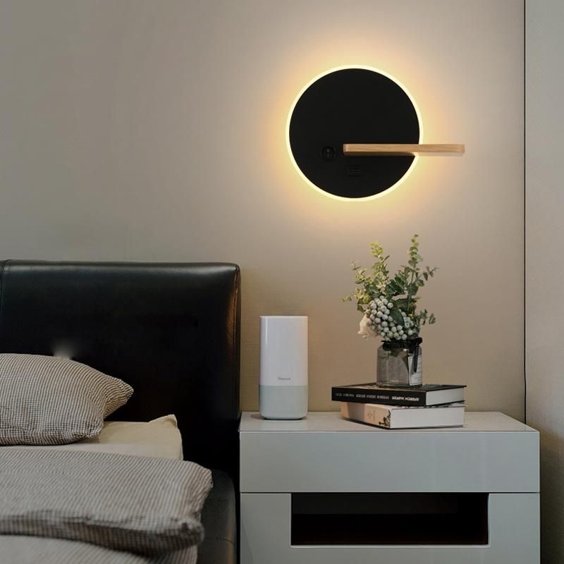 Simple Bedside Light Wall Lamp Living Room Bedroom Corridor Personality Stair Lights