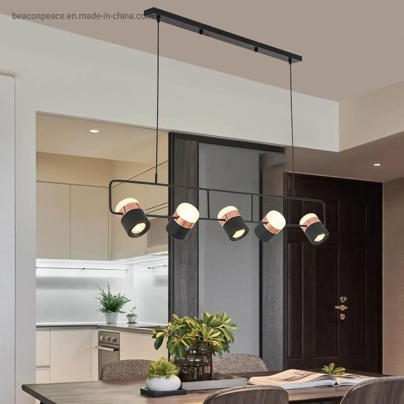 Gold and Black Mini Chandelier Hanging LED Suspended Ceiling Light