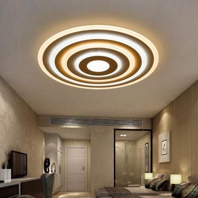 Creative Round Ceiling Light Simple Warm Bedroom Light Living Room Lamp LED