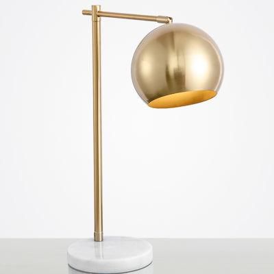 Golden Shade Adjustable Angle Traditional Table Lamp Reading Lamp Light