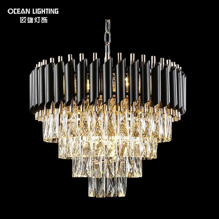Iron China K9 Crystal 12*E14 Bulb Max 480W Chandelier