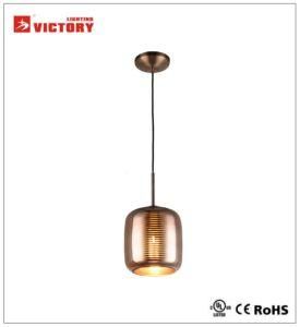 Modern Decorative Hotel Copper Glass Dining Hanging Lighting