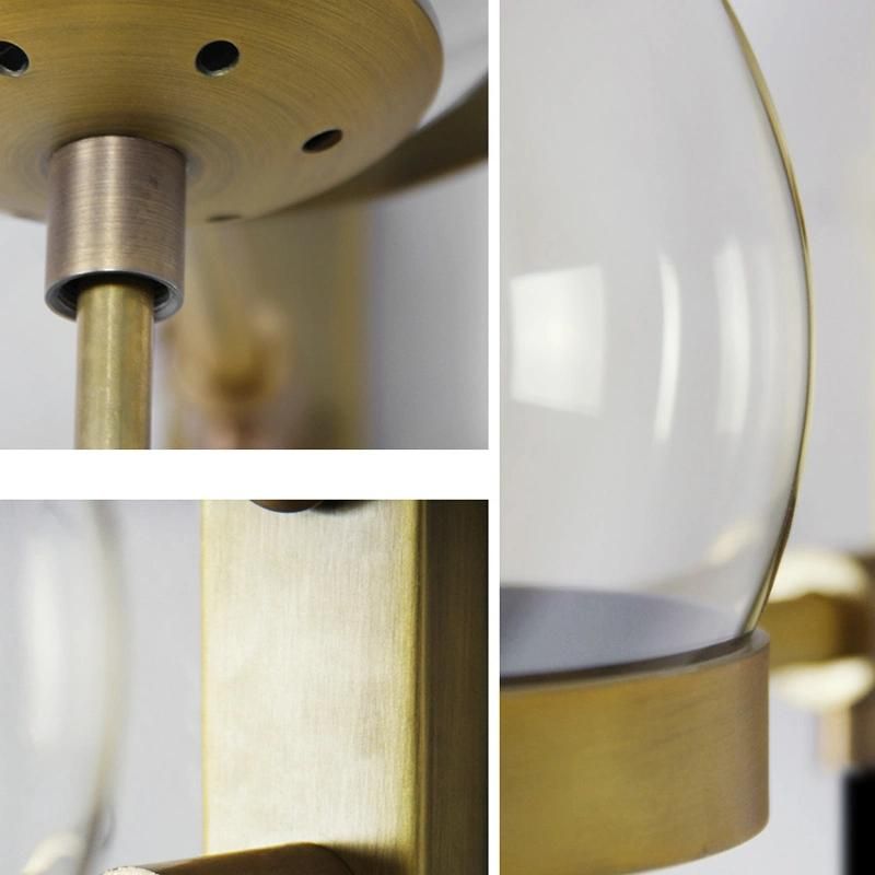 Industrial Wind Wall Lamp Retro Iron Hotel Corridor Bedside Glass Ball Wall Light