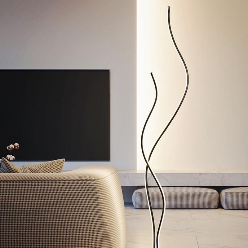 Flower Modern Style Floor Lamp Table Lamp Linear Shape Desk Lamp