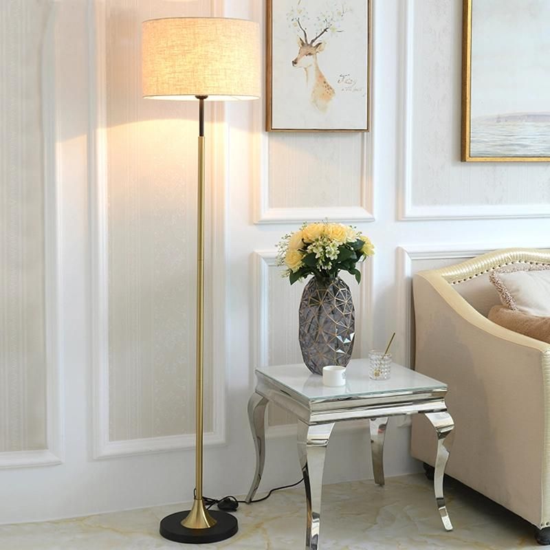 Meredith European Modern Floor Lamps for Living Room Nordic Study Luxury Vintage Brass Floor Lamp