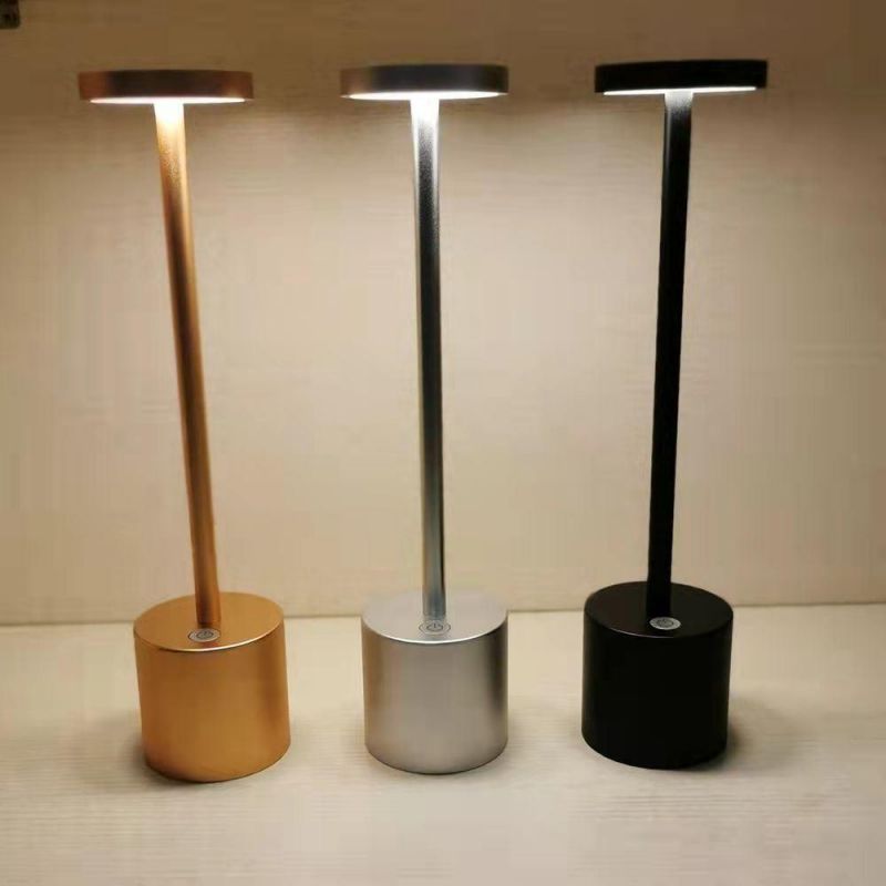 Rechargeable Desk Lighting Reading Light Battery Operated Wireless Charging Bar LED Table Lamp for Restaurant Hotel Coffee Shop Dinner with Dimmable Brightness