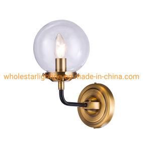 Wall lamp with glass shade (WHW-254)