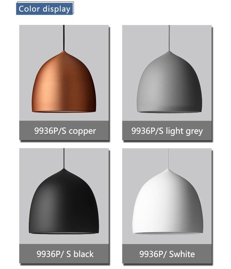 Aluminium Acorn Acrylic Diffuser Solo Pendant Light