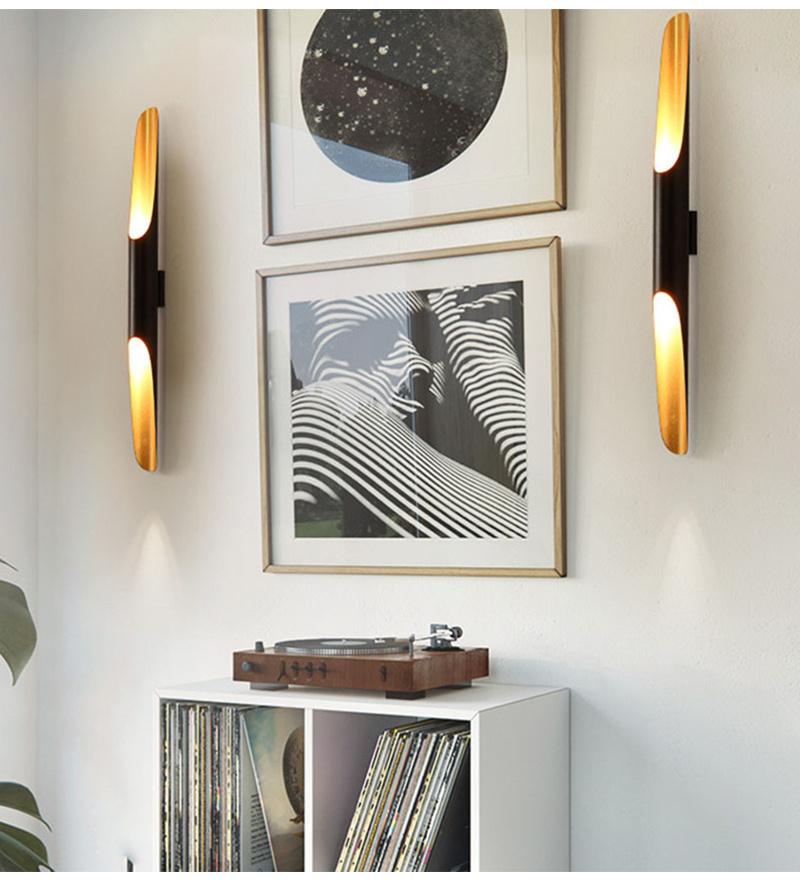 Replica Coltrane Pipe Black Gold Rustic Vintage Industrial Wall Light (WH-VR-59)