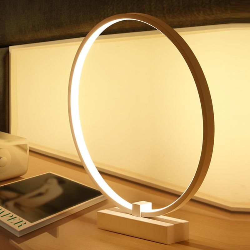 Modern Desk or Dresser Eye Protection LED Table Light 36W 24W 16W Simple Round LED Table Lamp