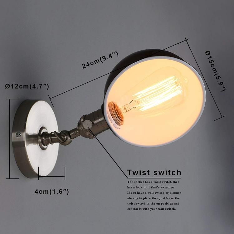 Jlw-Tl11b Industrial Wall Lamp Vintage Crafted 1-Light Wall Sconce Light