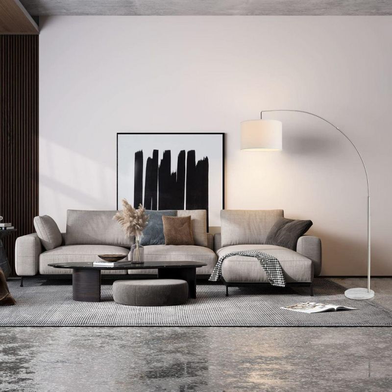 Simple Crystal Wrought Iron Decoration Vertical LED Floor Lamp