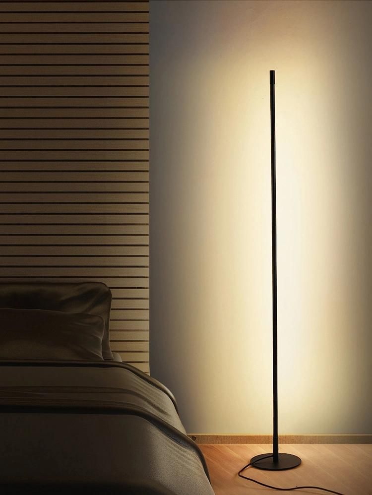 Tube Light New Design with Marble Base LED Corner Floor Lamp, Color Change by Switch