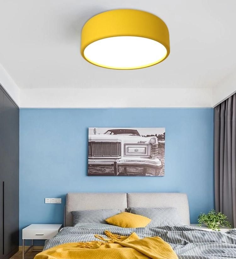 LED E27 Round Modern Ceiling Lamp Fixture Home Office Living Room LED Ceiling Light Flush Mount (WH-MA-187)