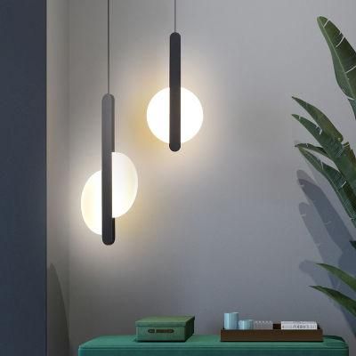Concise Style Strip Shape Pendant Lamp Bedroom Dining Room Chandelier