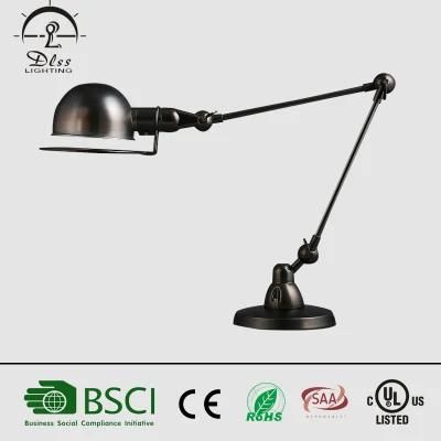 Living Room Metal Project Black Desk Table Lamp for Lighting
