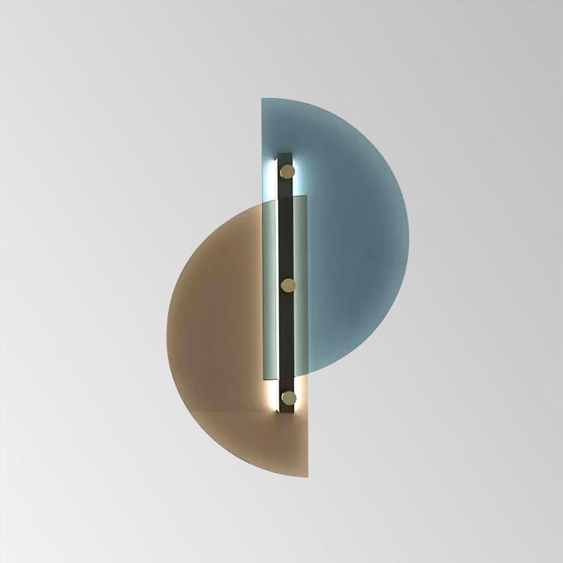 Modern Style Artistic Wall Lamp Blue Color Bedroom Lamp Bedside Lamp