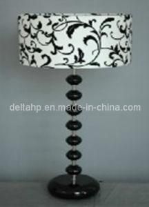 Antique Design Table Lamp with Flower Printed Lampshade (C5007600-1C)