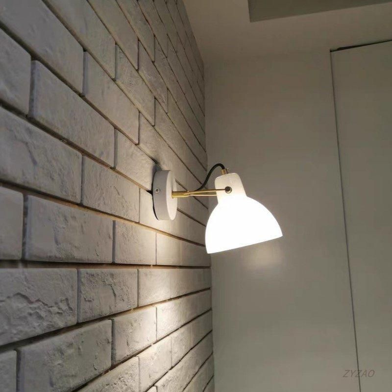 Simple Bedroom Bedside Lamp Modern Simple Nordic Designer Hotel Project Wall Light Creative Rotatable Wall Lamp Outdoor Light