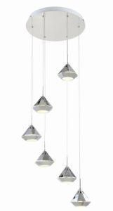 Modern Diamond LED Lighting Pendant Lamp with 6 Head (MV5556S-6)