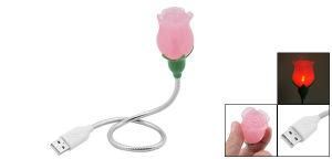 Beautiful USB Rose Shaped LED Light + Suitable for Christmas Gift
