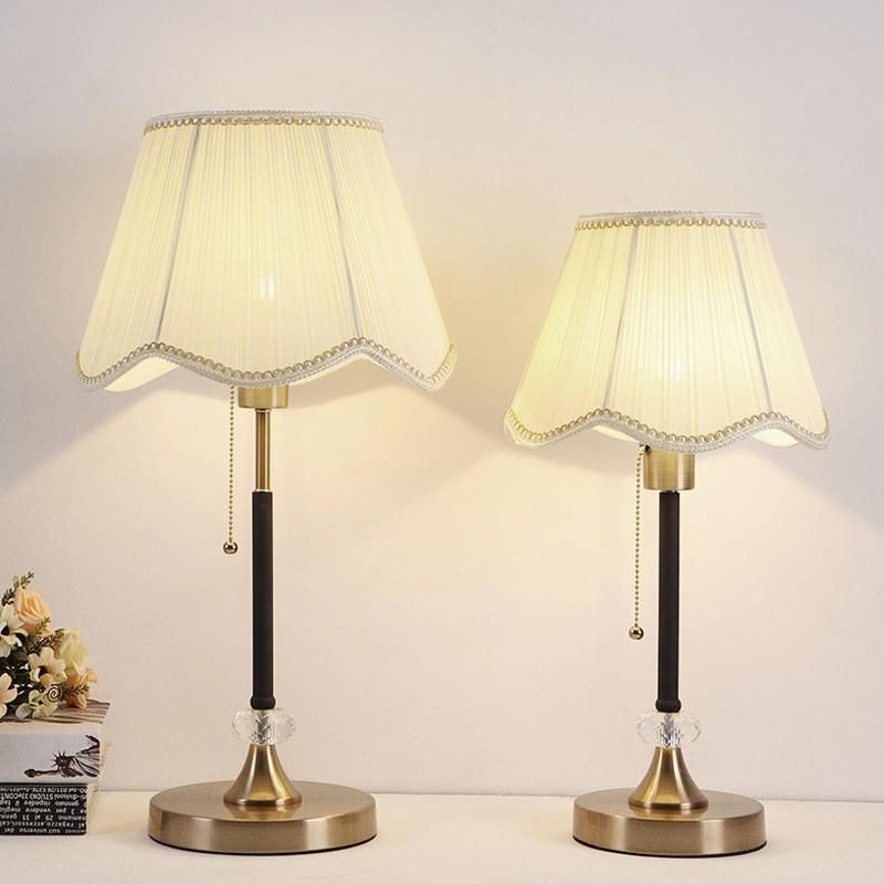 Vintage Rural Style White Shade Table Lamp Reading Dining Lamp