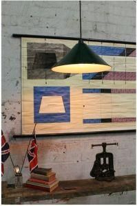 Enamel Hanging Industrial Lamp