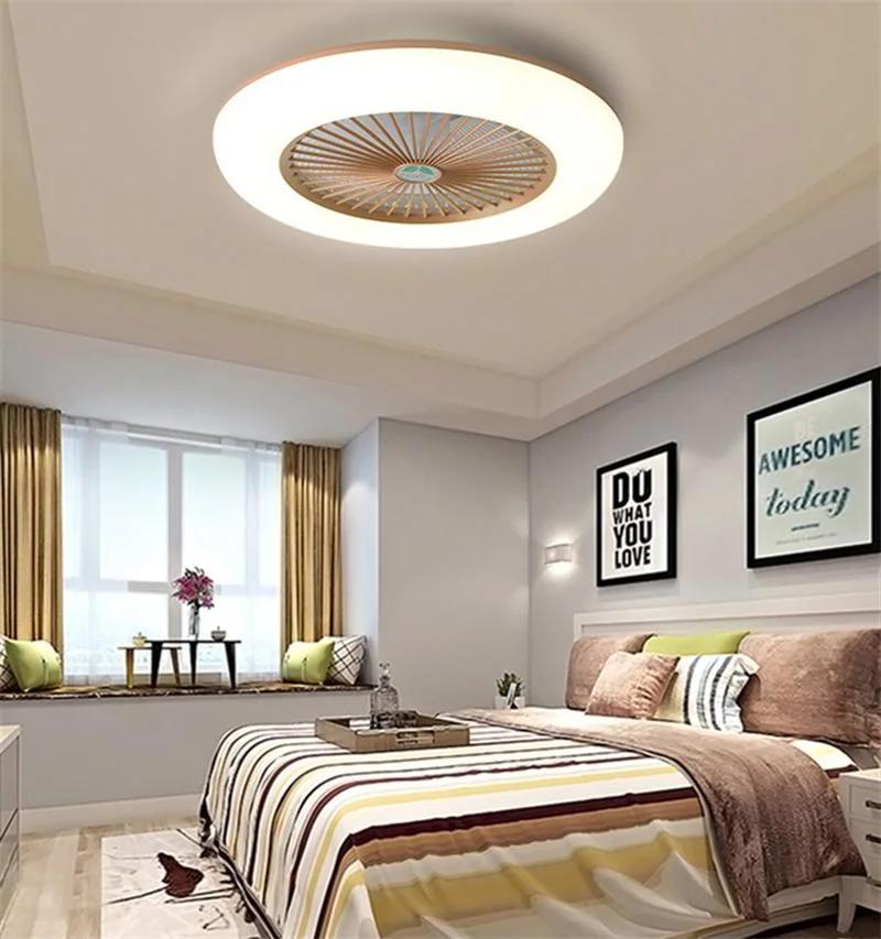 New Bedroom Lighting Simple Indoor Remote Control LED Ceiling Fan