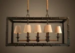 Square Decorative Metal Indoor Top Quality Pendant Lamp