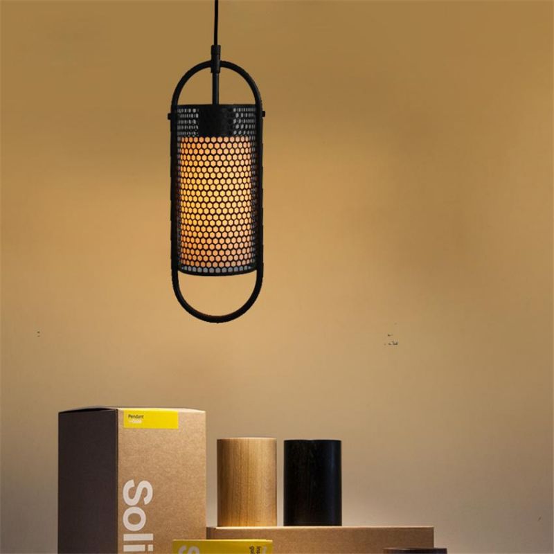 Nordic Pendant Lamp Loft Luxury Katryn Industrial Oval Capsule Mesh Cage Pendant Lamp (WH-AP-294)