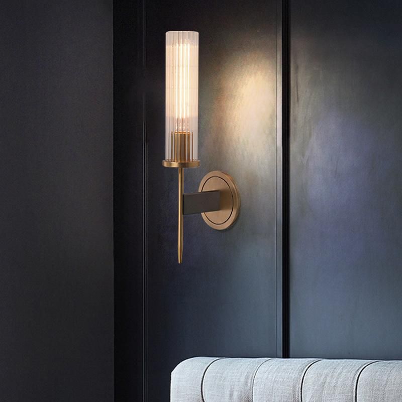Copper Luxury Living Room Background Wall Bedroom Wall Lamp Hotel Double Headed Light