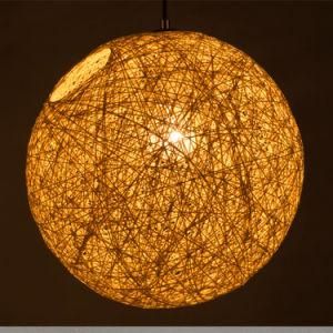 Natural E27 Rattan Ball Shade Rattan Pendant Lamp