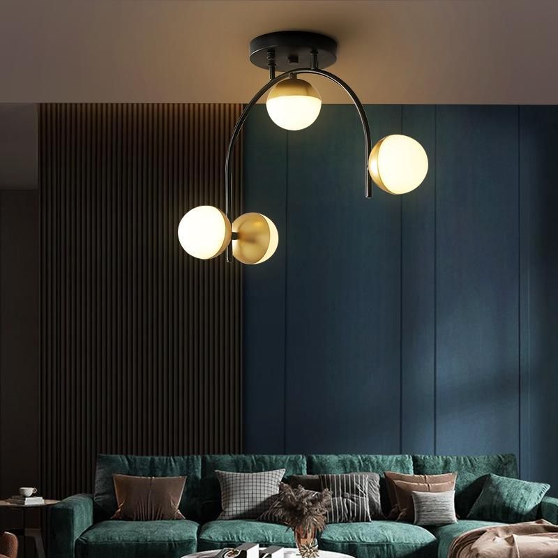 Nordic Lamp LED Living Room Chandelier Simple Modern Bedroom Pendant Lamp