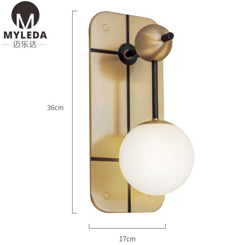 Globe Wall Sconce Wall Lighting Brass Gold Wall Lamp Vanity Light