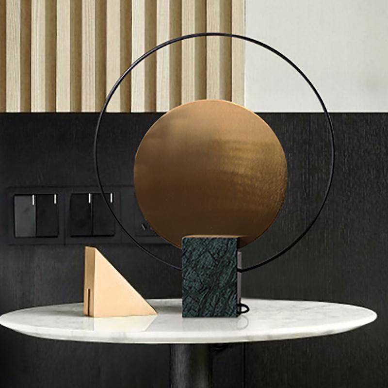 Vintage Style Disc Design Table Lamps Bedroom Bedside Light Lamp