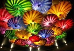 Colorful Murano Glass Plates Ceiling Art Display