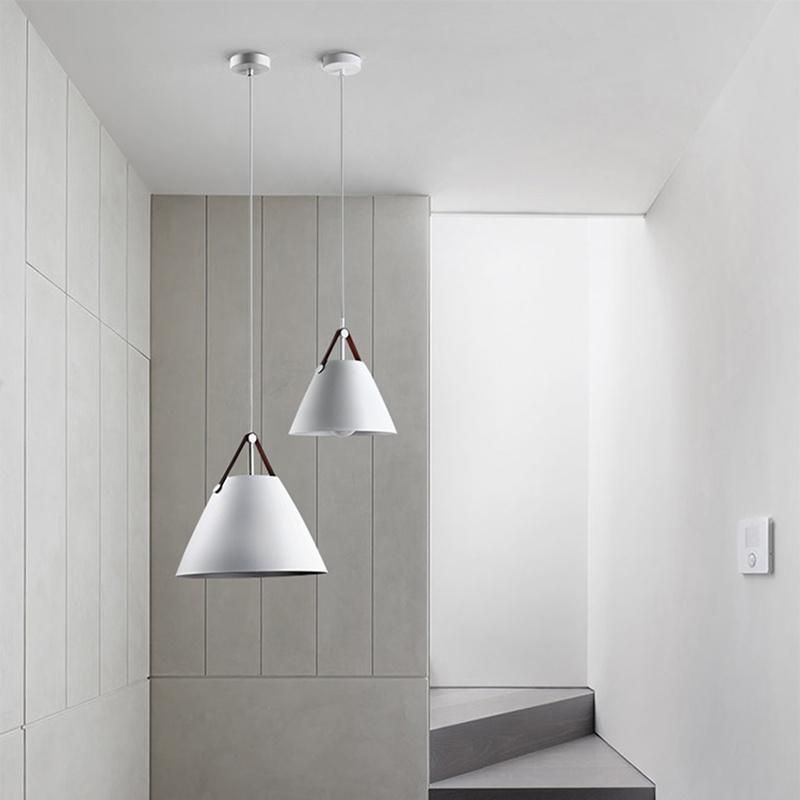 Vintage Pendant Light Coffee Petronilla Strapped Cone Contemporary Pendant Light (WH-AP-336)