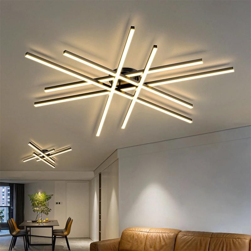 Modern Household Lamps Atmospheric LED Ceiling Lamp Minimalist Linear Chndelier (WH-MA-192)