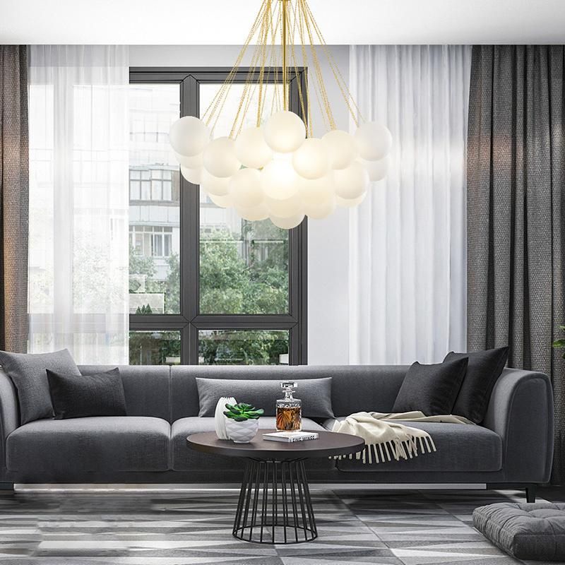 Nordic Bedroom Lamp Living Room Dining Room Pendant Lamp Glass Lamps