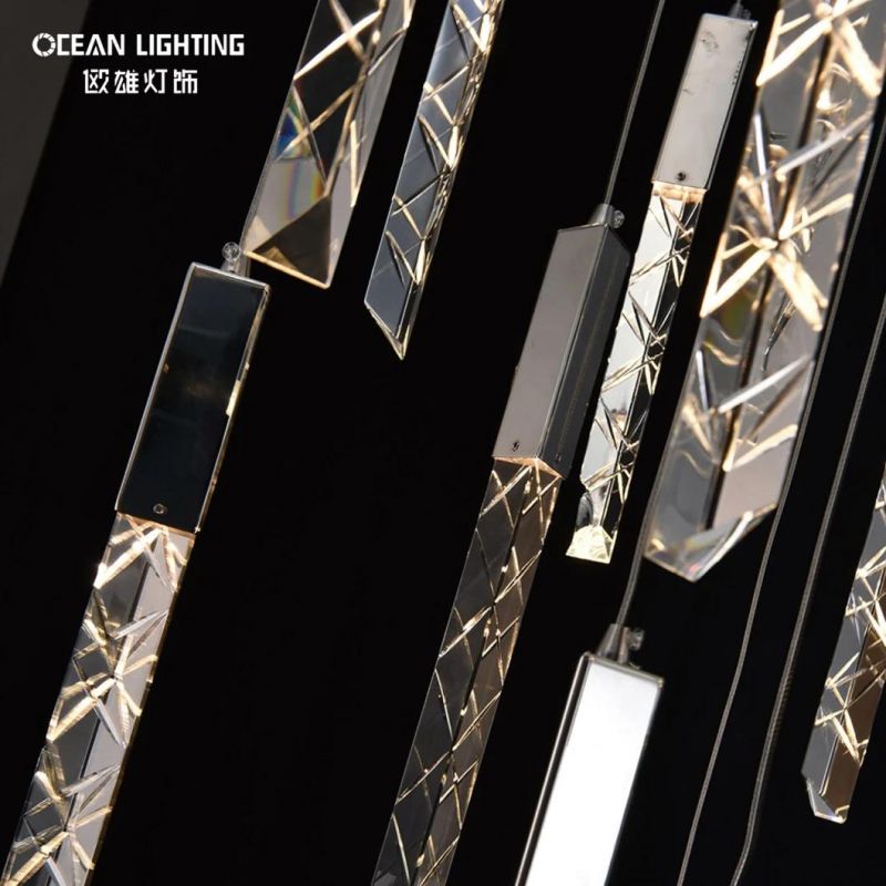 Golden Warm Lighting Metal 10*3W Crystal Chandeliers for Home