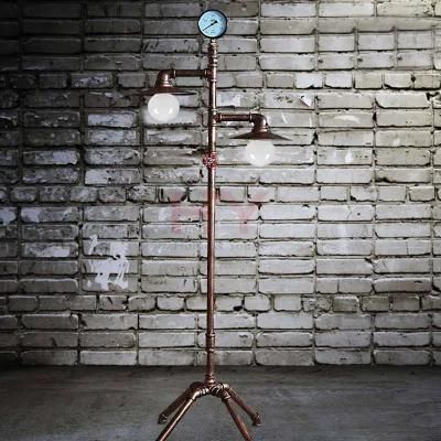 Vintage Fixture Water Pipe Floor Stand Lamp Edison Bulb Standing Lamp (WH-VFL-20)