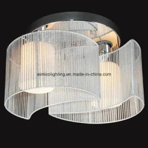 Fabric Chandelier Lighting Crystal Ceiling Lamp Model: Em8021-2L