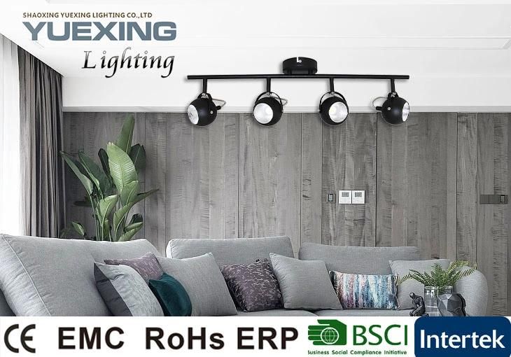 Home Office Decoration Strip Metal LED Creative Adjustable Bright Round Ceiling Mount Lamp